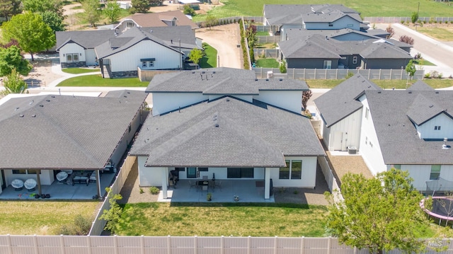 bird's eye view featuring a residential view