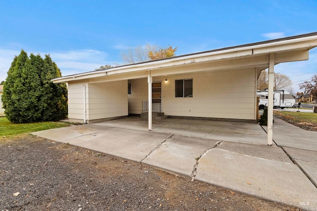 view of rear view of property