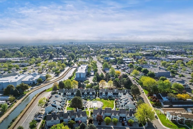 drone / aerial view featuring a residential view