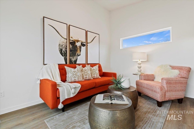 2007 S Makar Ln, Boise, ID 83706 - living area featuring wood finished floors and baseboards