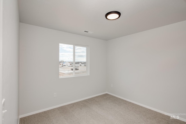 view of carpeted empty room