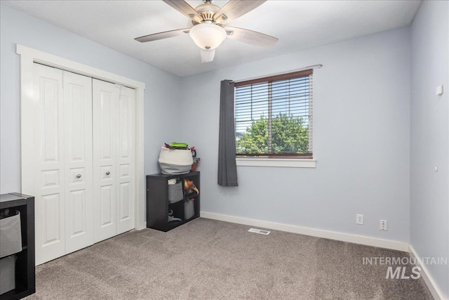 6495 S Mistyglen Ave, Boise, ID 83709 - carpeted office space with a ceiling fan and baseboards