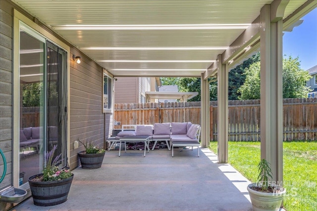 6495 S Mistyglen Ave, Boise, ID 83709 - view of patio featuring an outdoor hangout area