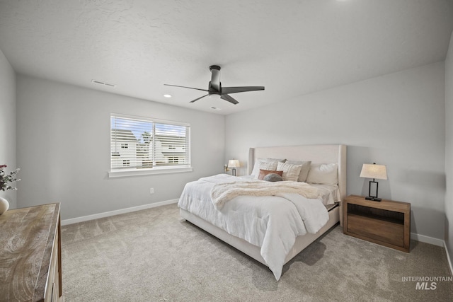 10061 W La Jolla Dr, Boise, ID 83709 - bedroom featuring carpet flooring, a ceiling fan, and recessed lighting