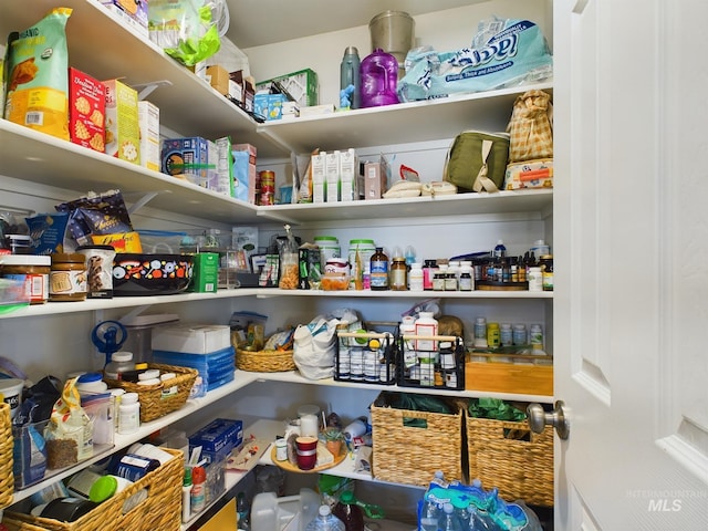 view of pantry