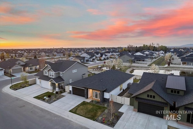 birds eye view of property featuring a residential view