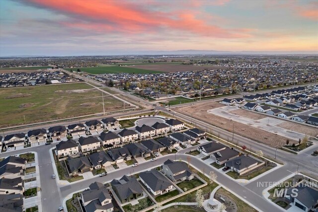 drone / aerial view featuring a residential view