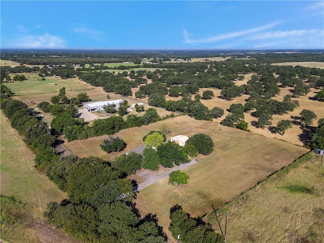 bird's eye view featuring a rural view