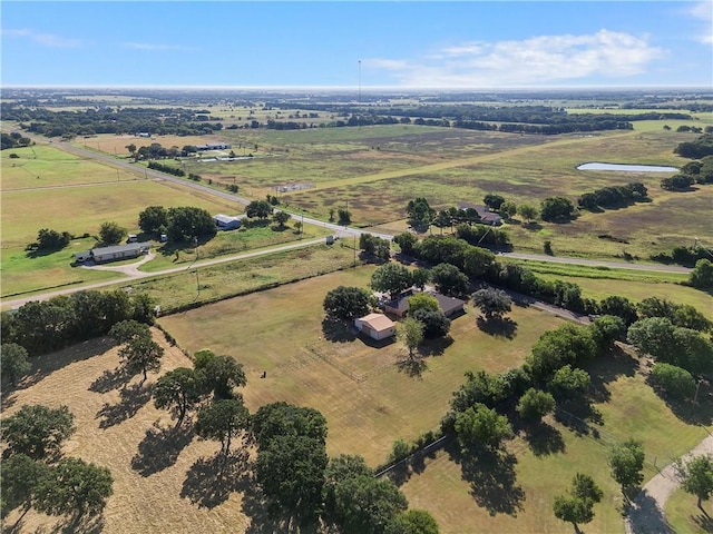 drone / aerial view featuring a rural view