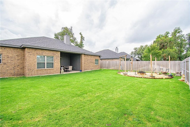 view of yard with a patio