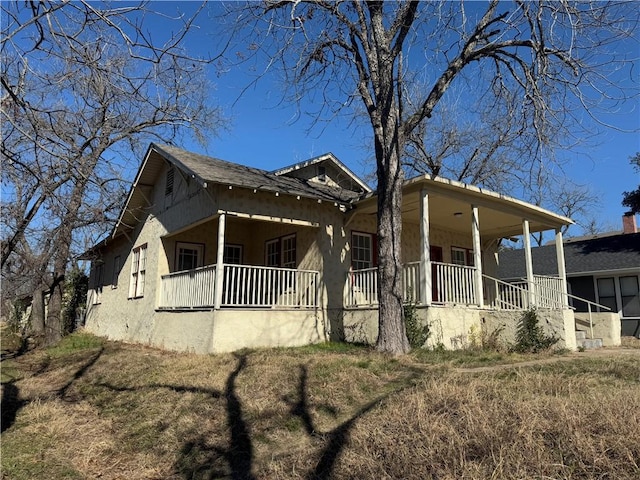 exterior space featuring a porch