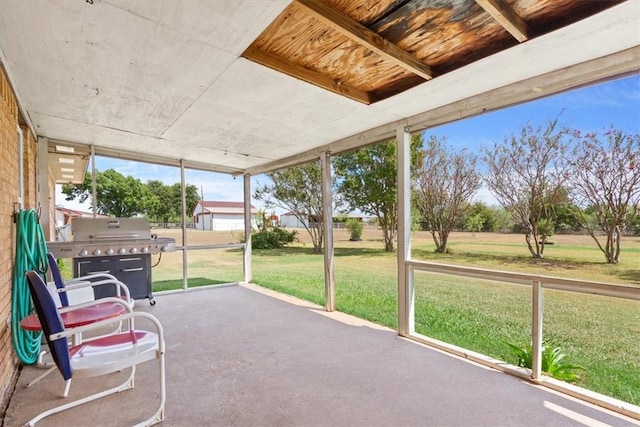 view of sunroom / solarium