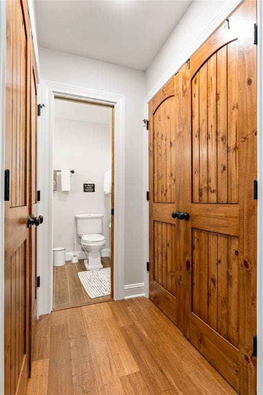 interior space featuring light hardwood / wood-style floors