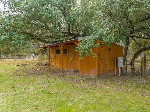 view of outbuilding