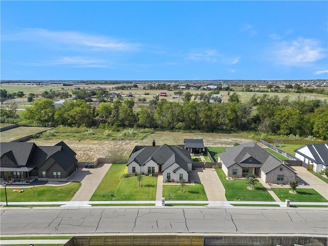 aerial view featuring a residential view