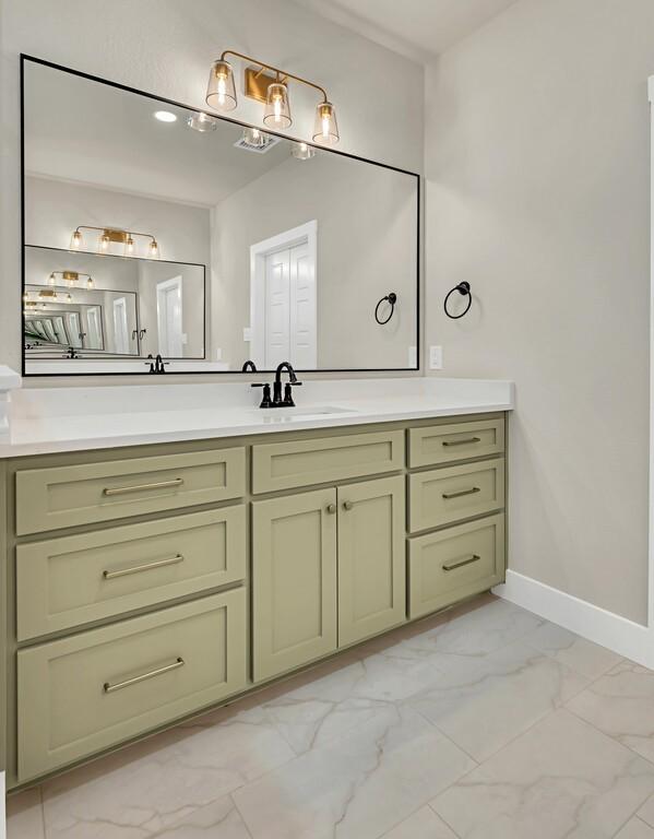 bathroom with vanity