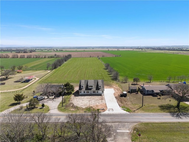 bird's eye view featuring a rural view