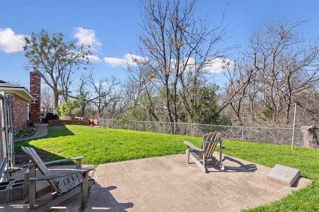 view of patio / terrace with a fenced backyard