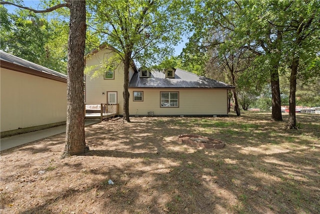 view of rear view of property