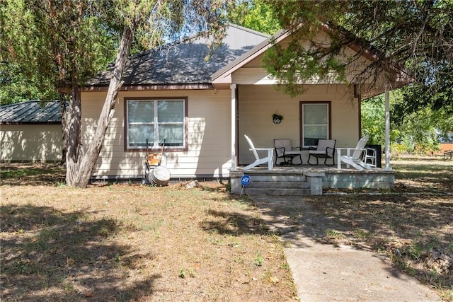 view of front of home with a porch