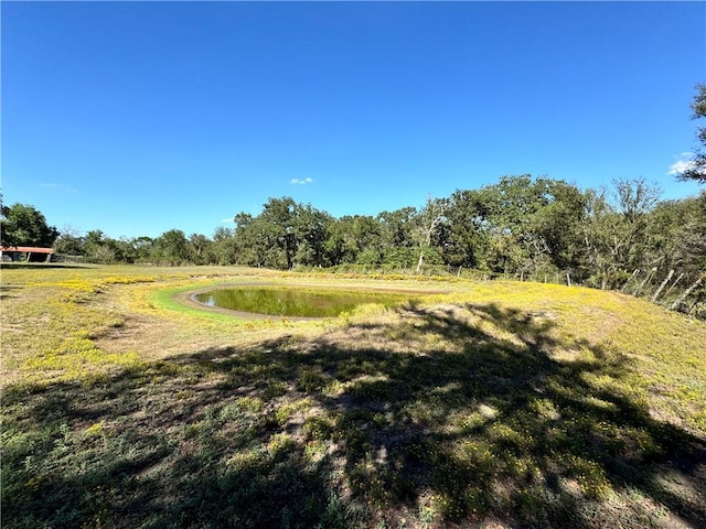 view of landscape with a water view