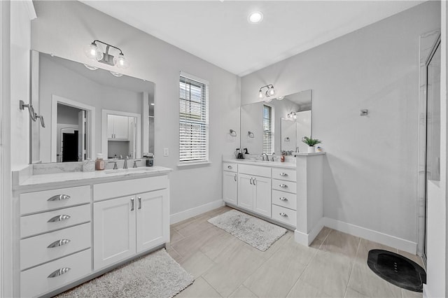 bathroom featuring vanity