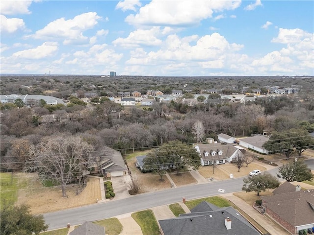 drone / aerial view with a residential view