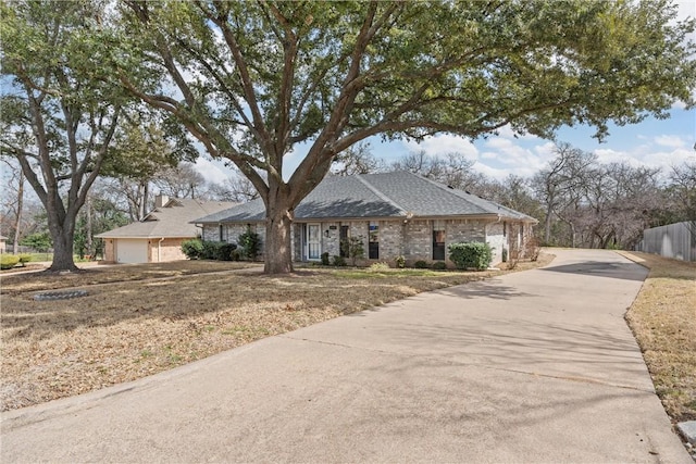 view of front of home with brick siding