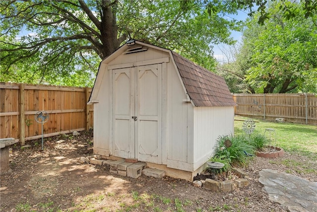 view of outdoor structure