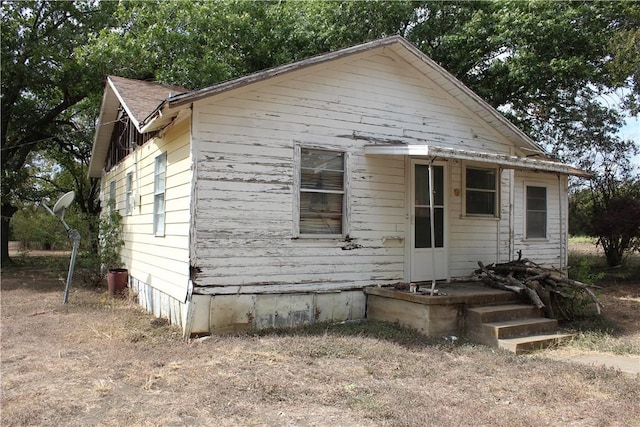 view of bungalow-style home