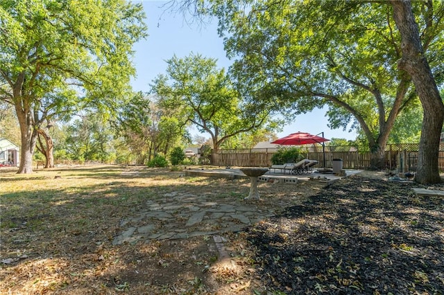 view of yard featuring a patio area