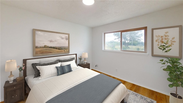 bedroom featuring wood-type flooring