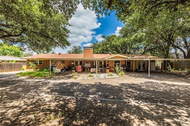 view of back of property