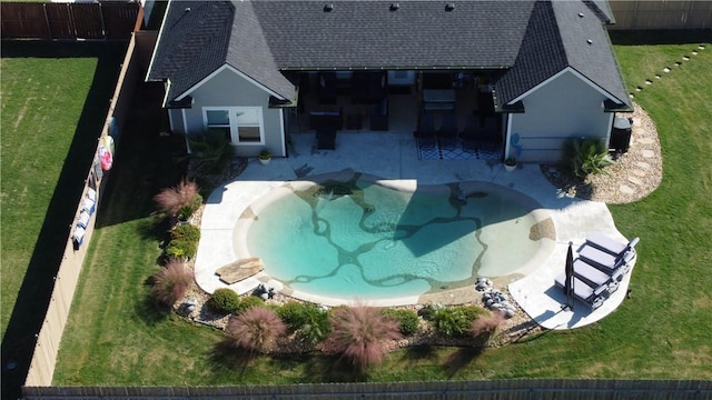 birds eye view of property