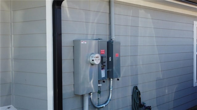 exterior details featuring electric meter