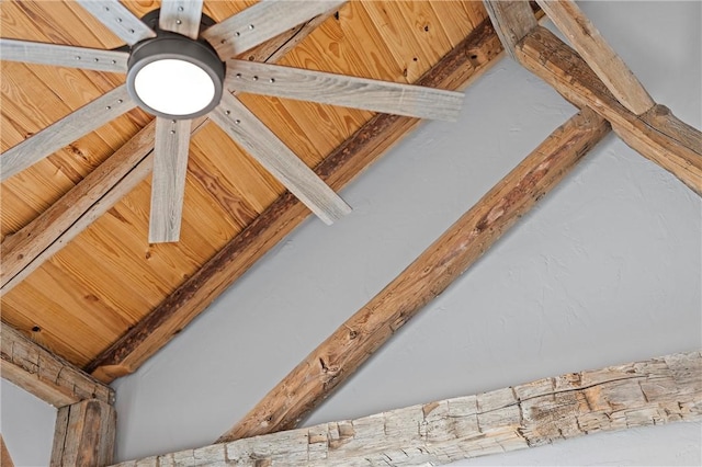 room details with wood ceiling and beam ceiling