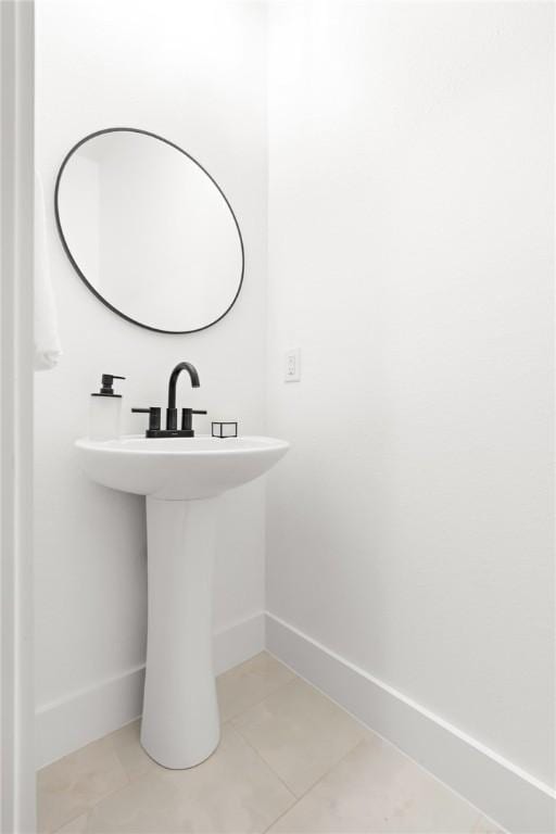 bathroom featuring tile patterned floors