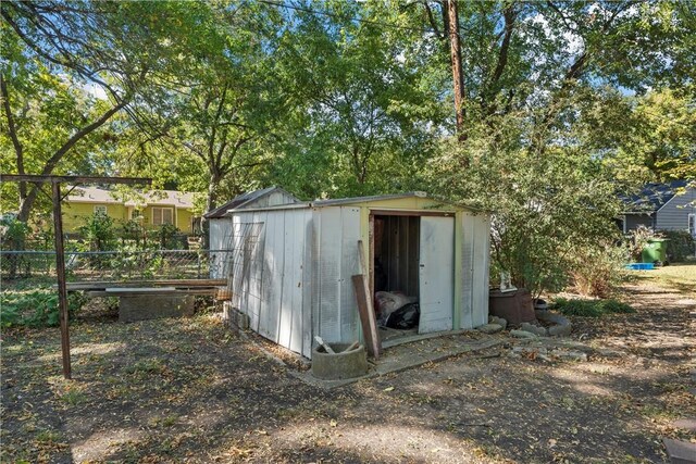 view of outbuilding