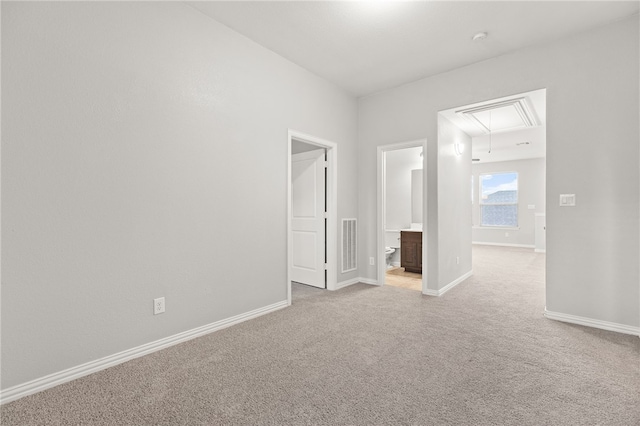 view of carpeted empty room