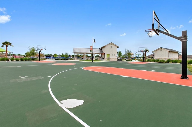 view of basketball court