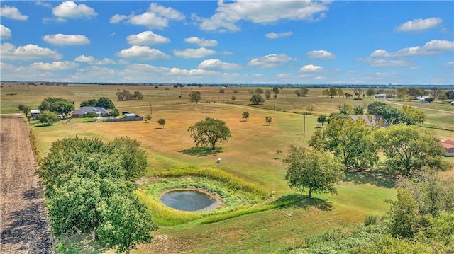 bird's eye view featuring a rural view