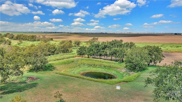 bird's eye view featuring a rural view