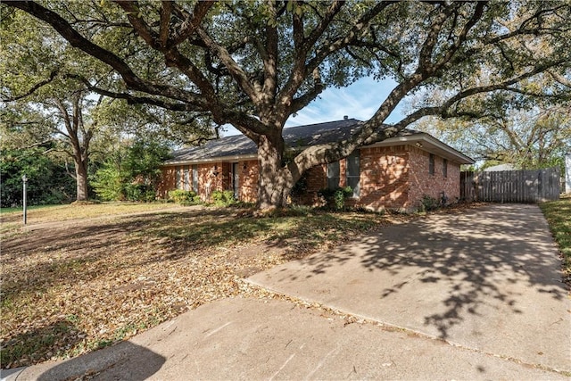 view of ranch-style home