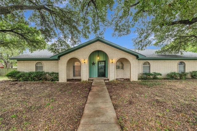 view of ranch-style home