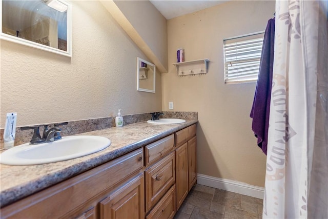 bathroom with vanity