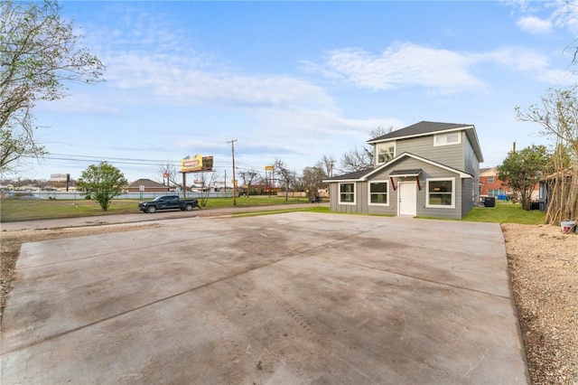 exterior space featuring a yard