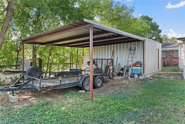 view of vehicle parking