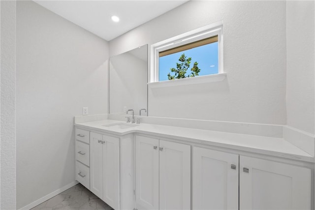 bathroom with vanity