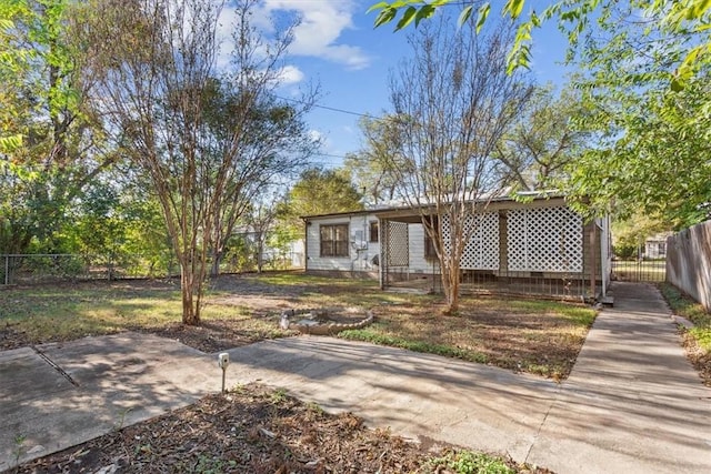 view of front of home