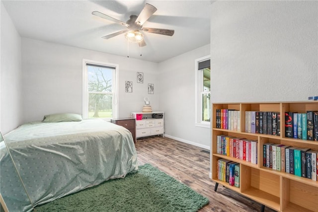 bedroom featuring hardwood / wood-style flooring